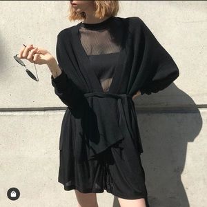 OAK+FORT BLACK TIE CARDIGAN